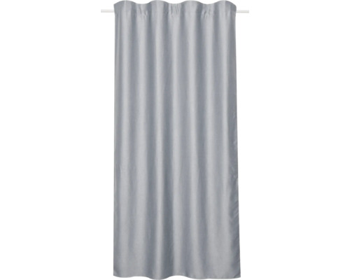 Grijs gordijn met plooibandophanging