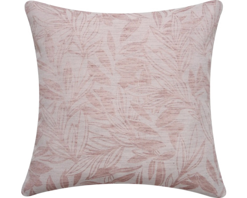SEHLBACH Kussen bladeren lichtroze 45x45 cm Vierkant kussen met bladerpatroon