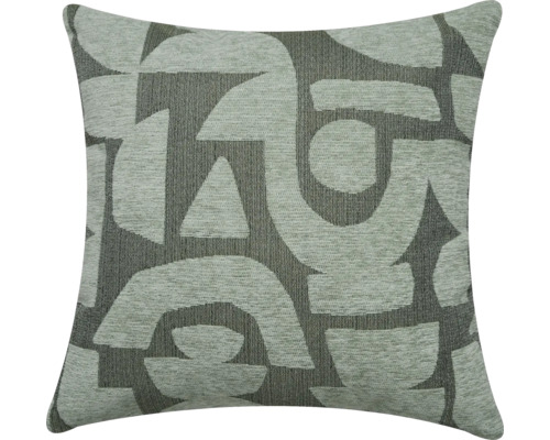 SEHLBACH Kussen grafisch groen 45x45 cm Decoratief kussen met geometrisch patroon