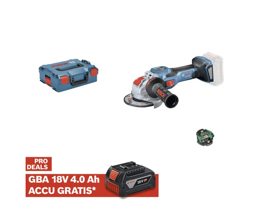 Bosch accuslijper met accu, oplader en accessoires in koffer