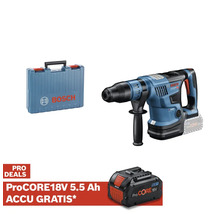Bosch boorhamer met accu, transportkoffer en extra accu