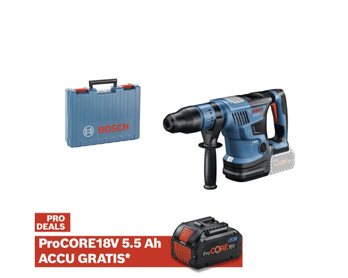 Bosch boorhamer met accu, transportkoffer en extra accu