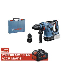 Bosch boorhamer met gereedschapskoffer en accu
