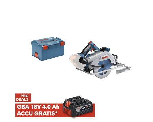 BOSCH Professional Accu handcirkelzaag GKS 18V-68 GC BITURBO **gratis accu** Bosch accuhandcirkelzaag met transportkoffer en gratis accu