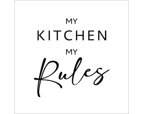 Mijn keuken, mijn regels belettering