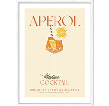 Illustratie van een Aperol Cocktail poster in een lijst