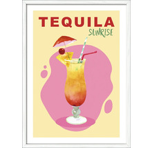 Ingelijste Tequila Sunrise afbeelding voor aan de muur