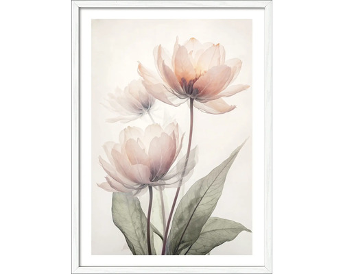 Ingelijste afbeelding met bloemmotief voor wanddecoratie