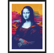 Ingelijste print van een moderne interpretatie van de Mona Lisa