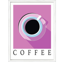 Illustratie van een kop koffie in lijst