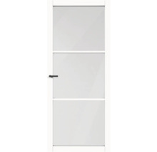 Binnendeur met drie panelen en deurkruk