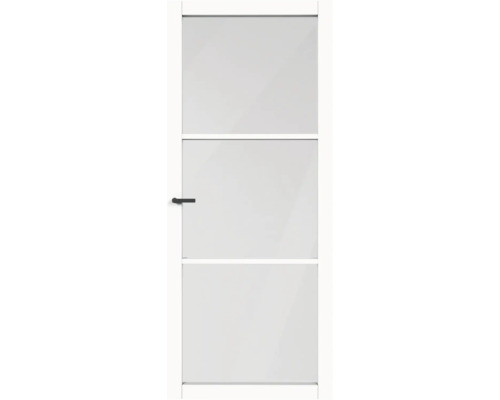 PERTURA Binnendeur 1007 stomp wit gegrond 211,5x83 cm Binnendeur met drie panelen en deurkruk