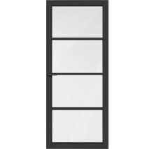 Deur met vier glazen panelen en handgreep