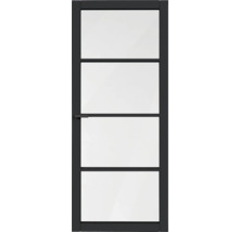 Binnendeur met glazen panelen en handgreep