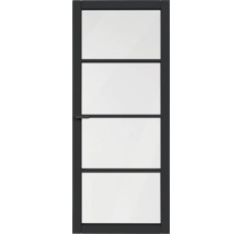 Binnendeur met glazen panelen en handgreep