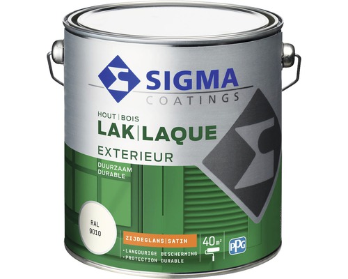 SIGMA Exterieur lak zijdeglans RAL9010 2,5 l