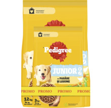Pedigree Junior hondenvoer met gevogelte en groenten in verpakkingen van 12 kilogram en 3 kilogram