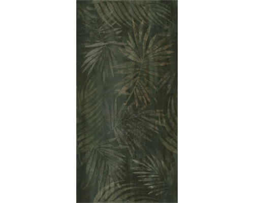 Behang met palmenbladdessin