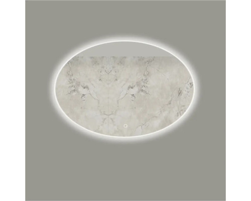 SANOX Badkamerspiegel met verlichting Shape 100x70 cm Ovale spiegel met verlichting voor badkamer