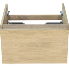 Houten wastafelonderkast voor de badkamer