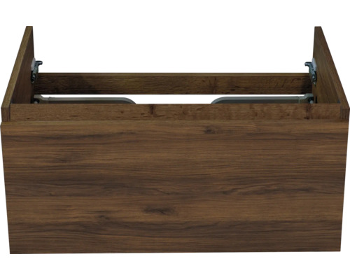 Houten wastafelonderkast voor de badkamer