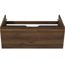 Onderkast met houten structuur voor badkamer