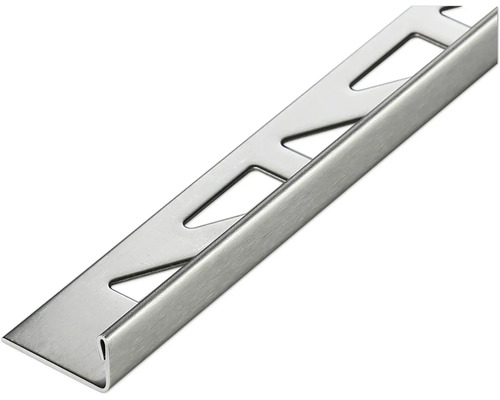 AKKIT Afsluitprofiel geborsteld RVS 8 mm x 300 cm Tegelprofiel van metaal