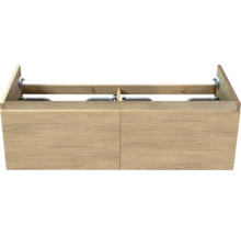 Wastafelonderkast van hout met twee laden