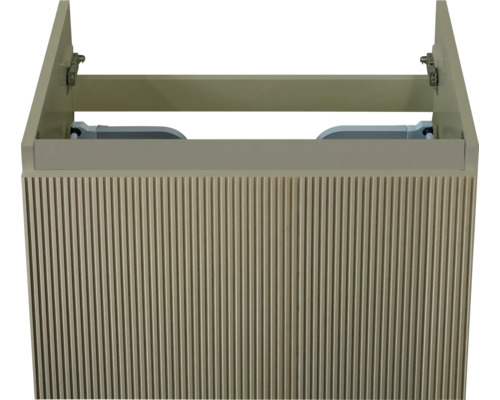 Wastafelonderkast met lamellenfront