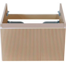 Wastafelonderkast met geribbelde voorkant