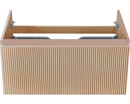 Wastafelonderkast met geribbelde voorkant