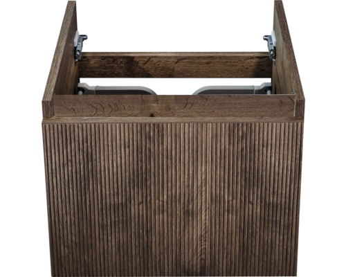 Wastafelonderkast met verticaal geribbelde voorkant