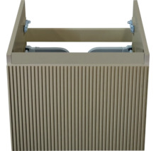 Wastafelonderkast met verticale ribbels voor de badkamer