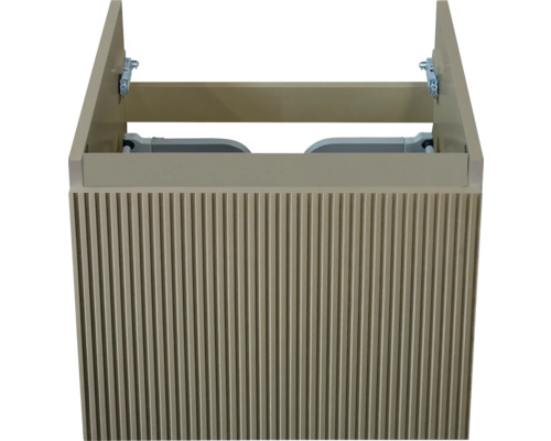 Wastafelonderkast met verticale ribbels voor de badkamer