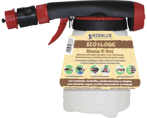 EDIALUX Nema-T-Pot multifunctionele sproeier voor tuinslang Edialux Nema-T-Pot multifunctionele sproeier voor tuinslang