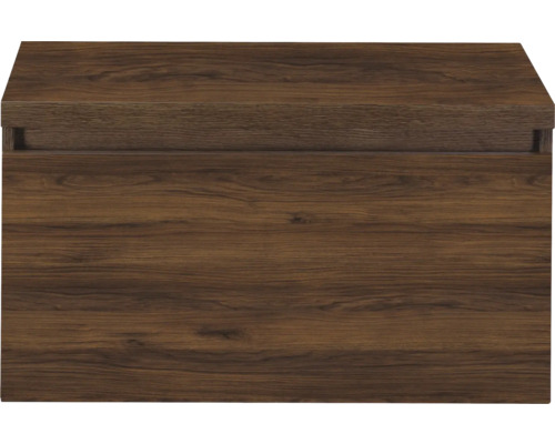 Houten wastafelonderkast met lade