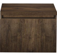 Wastafelonderkast met houten structuur