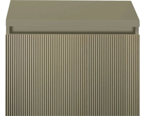 Wastafelonderkast met verticaal geribbelde voorkant