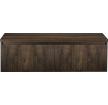 Wastafelonderkast met geribbelde houtstructuur