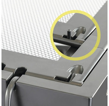 Detailopname van een metalen frame met vergrendelingsmechanisme