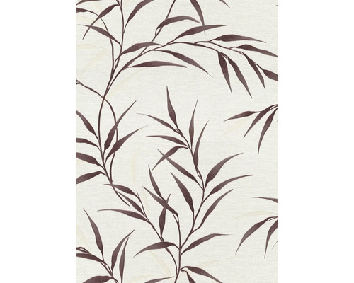 ERISMANN Vliesbehang 10528-06 Fashion for Walls 5 bladeren rood Behang met bamboepatronen voor wanddecoratie