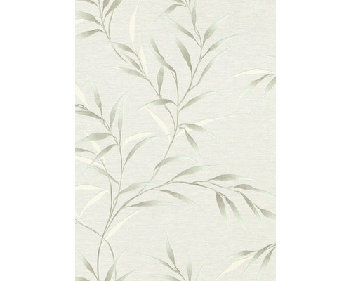 ERISMANN Vliesbehang 10528-18 Fashion for Walls 5 bladeren blauw Behang met bamboepatroon