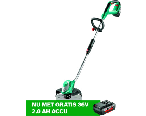 BOSCH Accu grastrimmer set AdvancedGrassCut 36 V incl. accu en lader **GRATIS 18 of 36 V ACCU BOSCH** Accu grastrimmer met accu