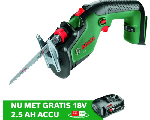 BOSCH Accu tuinzaag KEO excl. 18 V Li accu en lader **GRATIS 18 of 36 V ACCU BOSCH** Bosch Keo accu reciprozaag met accu