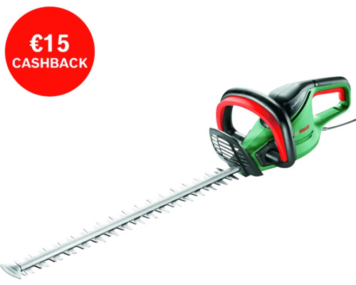 Bosch heggenschaar met 15 euro cashback actie