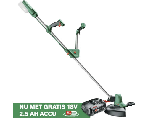 BOSCH Accu grastrimmer UniversalGrassCut 18 V excl. accu en lader **GRATIS 18 of 36 V ACCU BOSCH** Bosch accugrasmaaier met accu