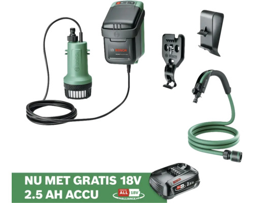 Bosch Tuinpomp met accessoires en accu