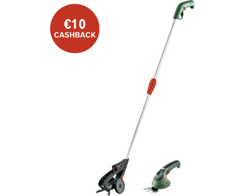 Accugrasschaar met telescopische steel en cashbackactie