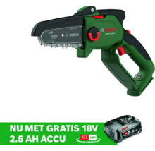 Bosch accukettingzaag met gratis accu