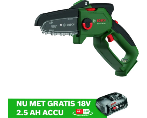 Bosch accukettingzaag met gratis accu